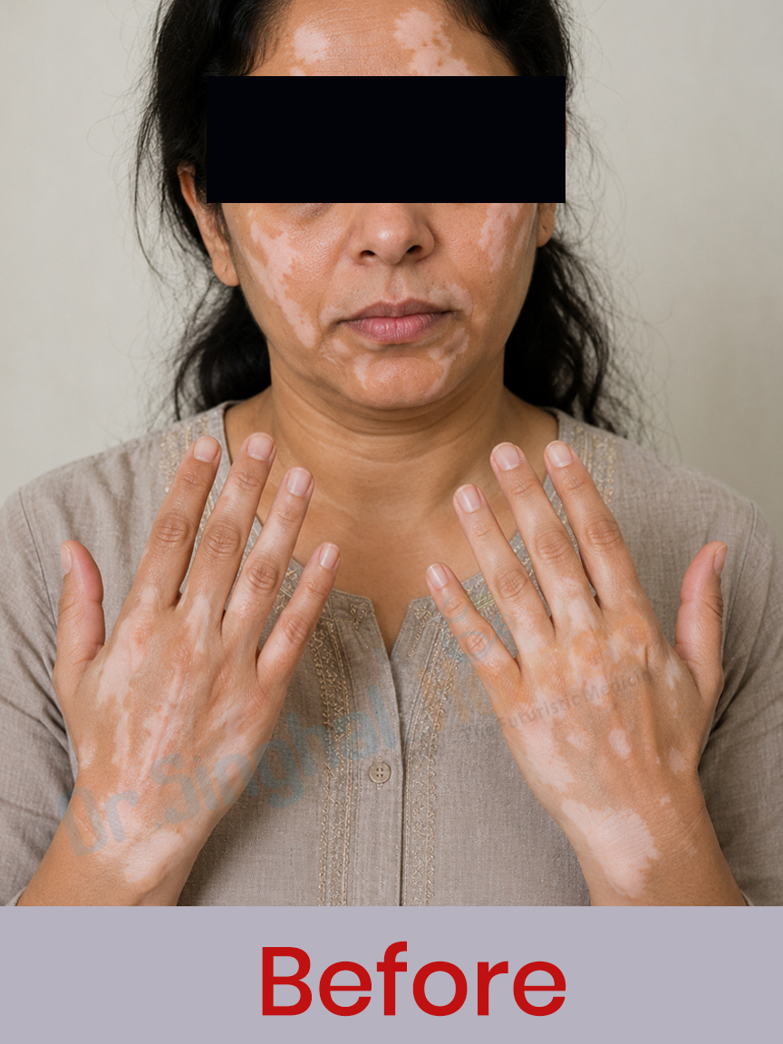 leucoderma before image